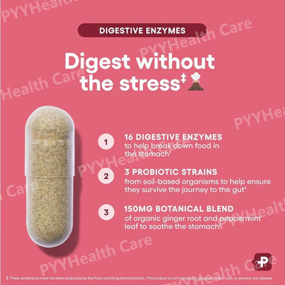 Probiotic Capsules Multi-Strain Probiotic with Organic Prebiotics Daily Digestive Health Supplement