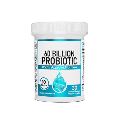 Probiotic Capsules Multi-Strain Probiotic with Organic Prebiotics Daily Digestive Health Supplement