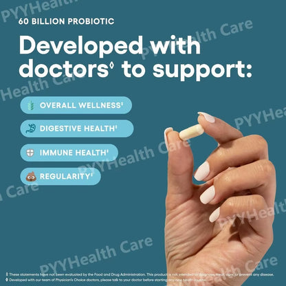 Probiotic Capsules Multi-Strain Probiotic with Organic Prebiotics Daily Digestive Health Supplement
